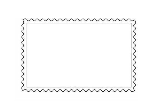 Контур почтовой марки