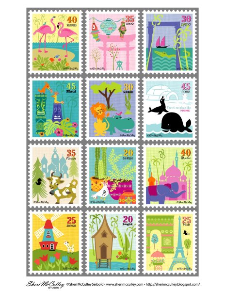 Почтовые марки для детей