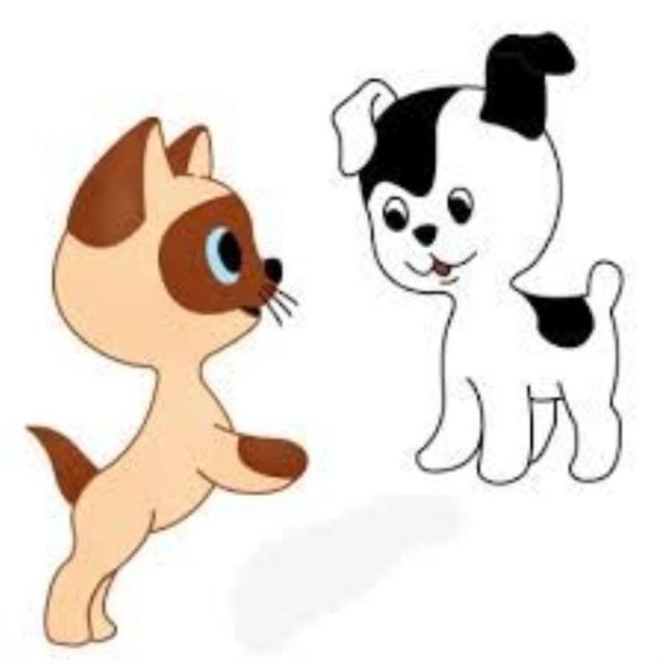 Котенок Гав и щенок