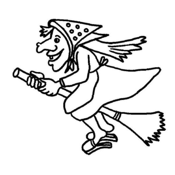 Раскраски по сказкам баба Яга