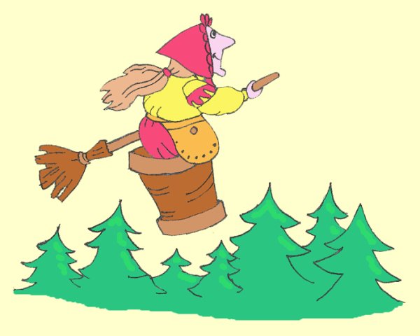 Детские рисунки бабы яги