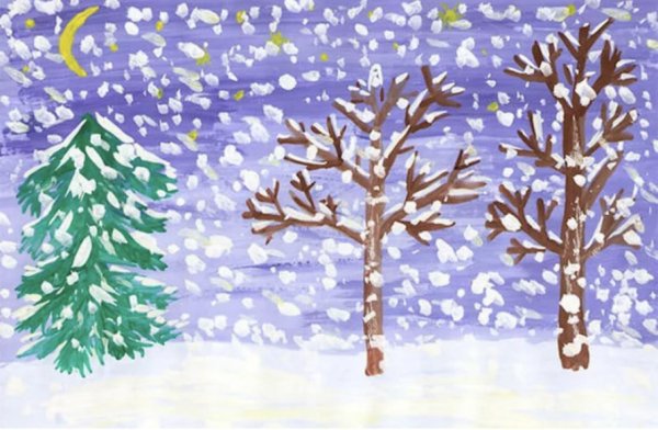 Первый снег идет