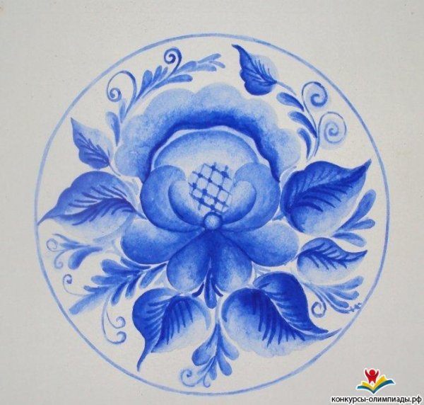 Искусство Гжели роспись посуды