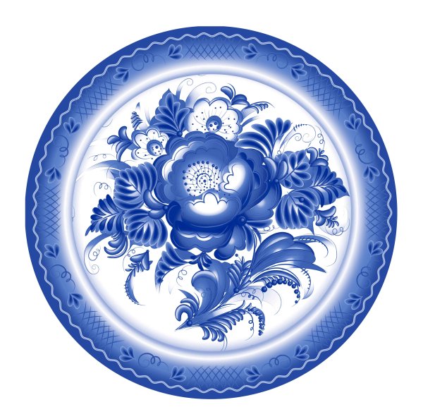 Гжель тарелка