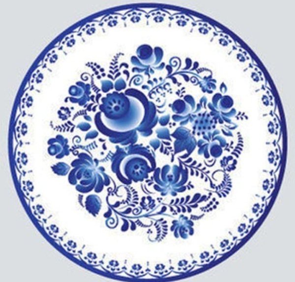 Тарелочка Гжель