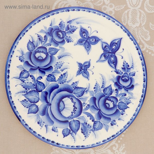 Роспись Гжель посуда