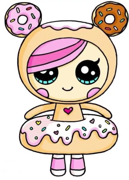 Кавайные рисунки для срисовки