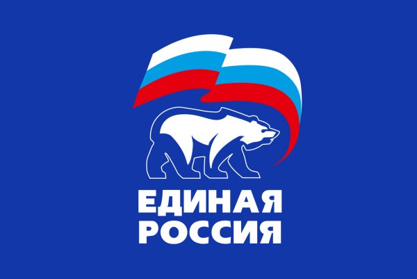 Флаг партии Единая Россия