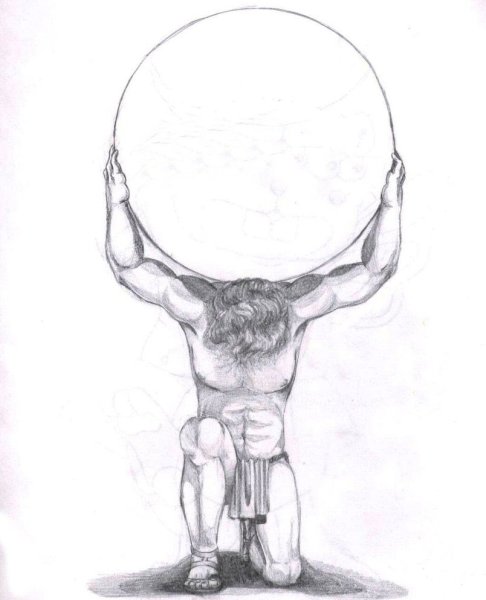 Атлант эскиз