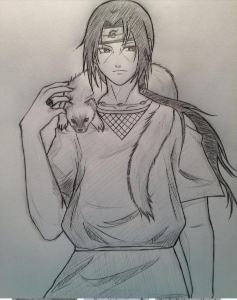 Итачи Учиха рисунок