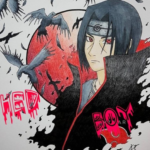 Итачи Учиха срисовать