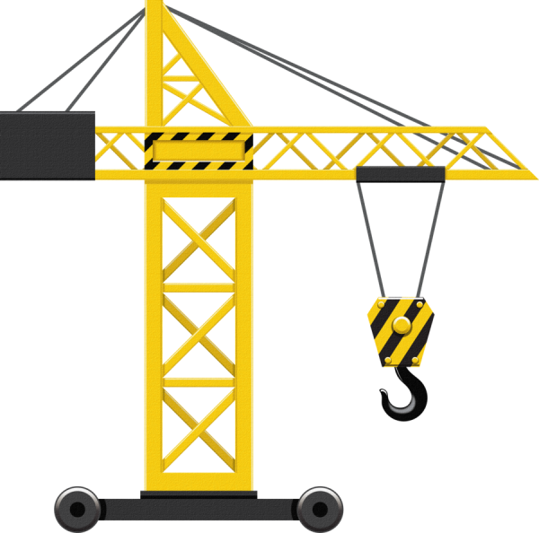 Строительный кран вектор