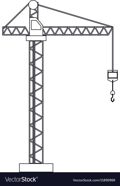 Кран раскраска
