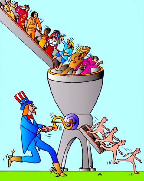 Карикатура человечества