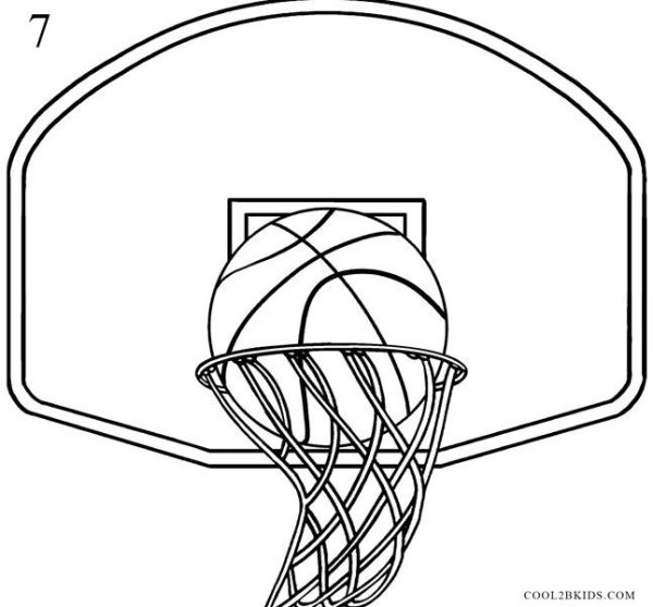 Раскраска баскетболист