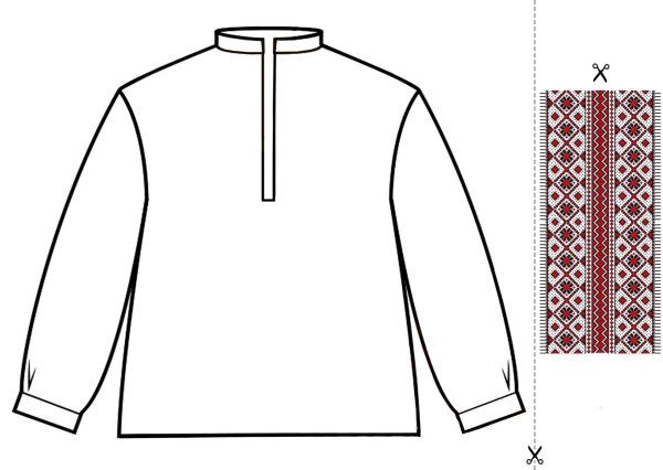 Рубашка раскраска