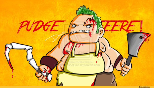 ПУДЖ дота 2 рисунок