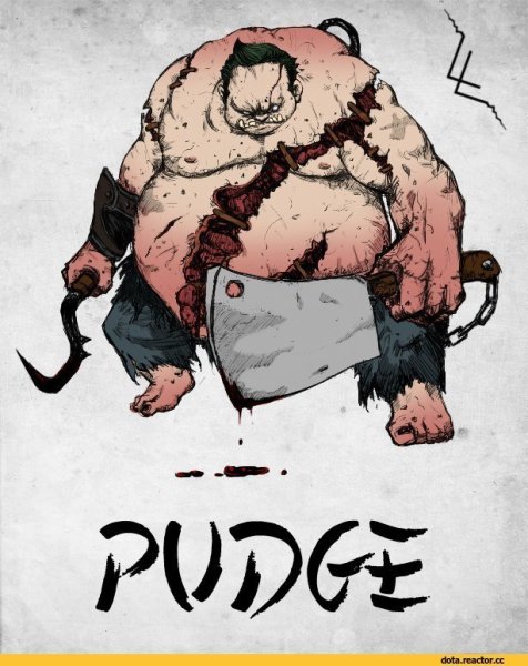 ПУДЖ дота 2 нарисовать