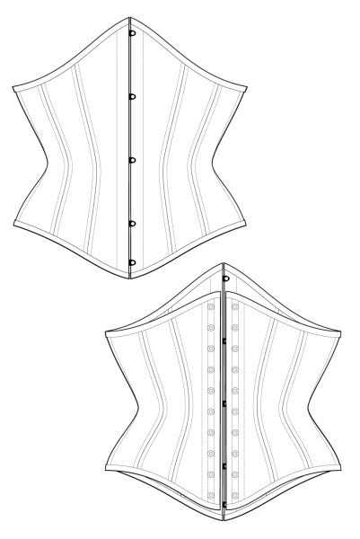 Макет корсета
