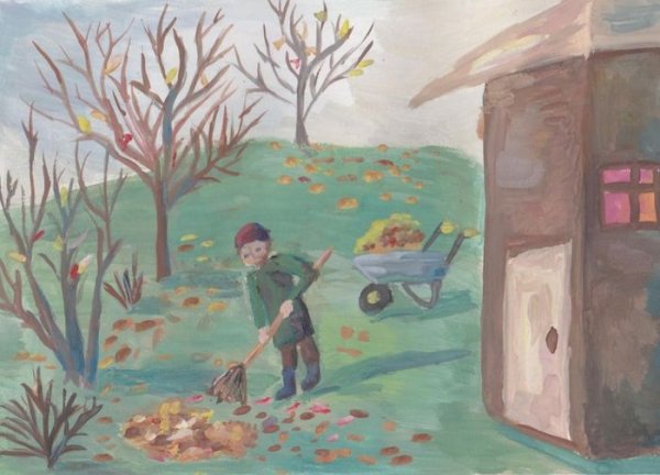 Дворник картина для детей