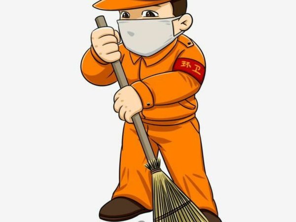 Дворник мультяшный