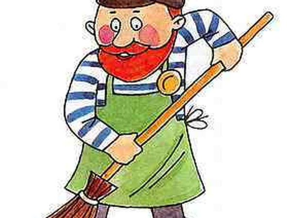 Профессия дворник для детей