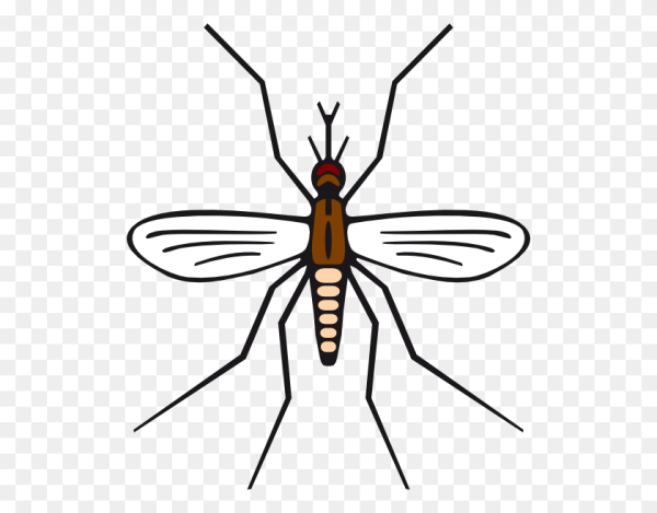 Комар мультяшный