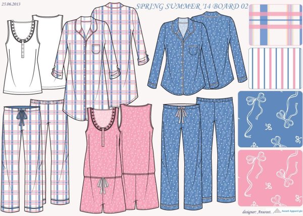 Эскиз домашней одежды