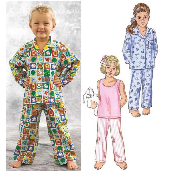 Эскиз детской пижамы