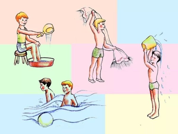 Водные процедуры закаливание