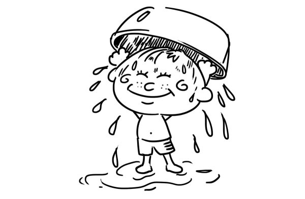 Закаливание раскраска