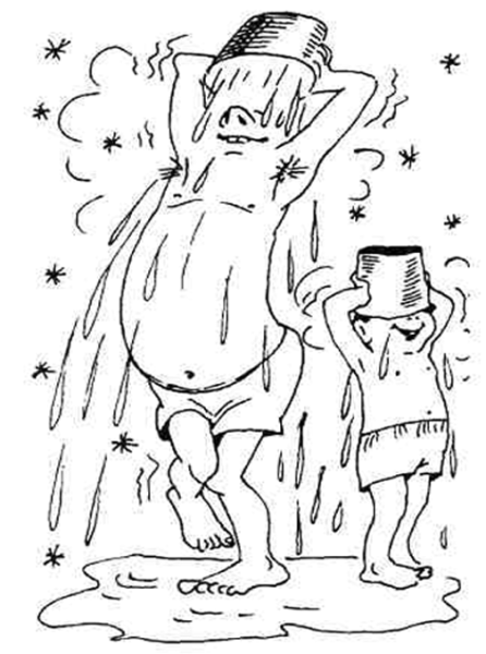 Закаливание раскраска