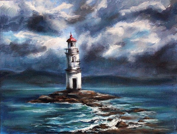 Токаревский Маяк Владивосток живопись
