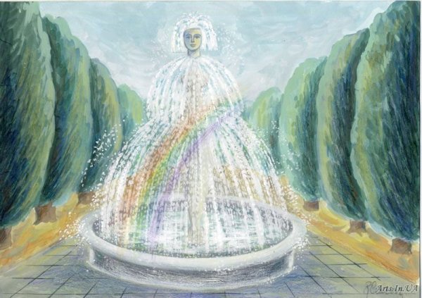 Фонтан иллюстрация