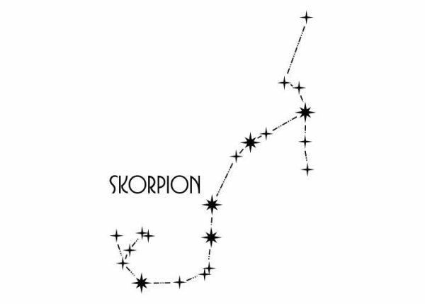 Скорпион Созвездие схема