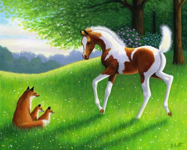 Жеребенок арт