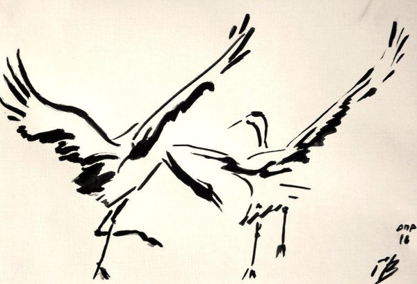 Журавль Графика