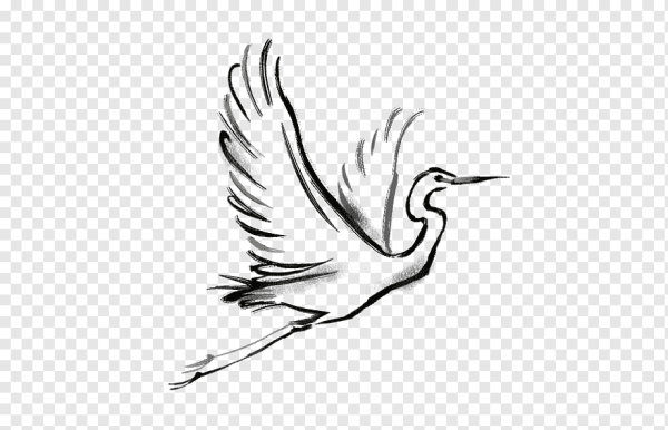 Журавли черно белые