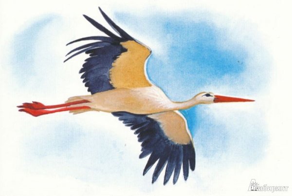 Журавль для детей