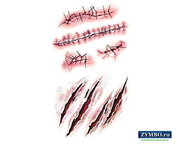 Туториал по рисованию шрамов
