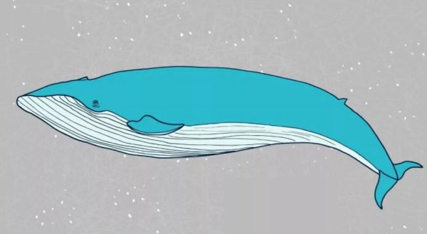 Синий кит рисунок