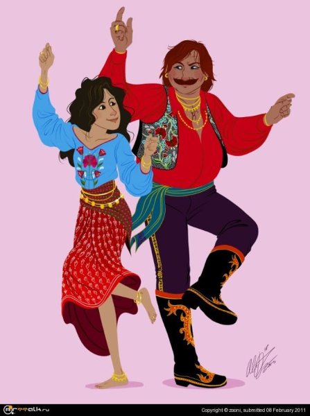 Цыгане мультяшные