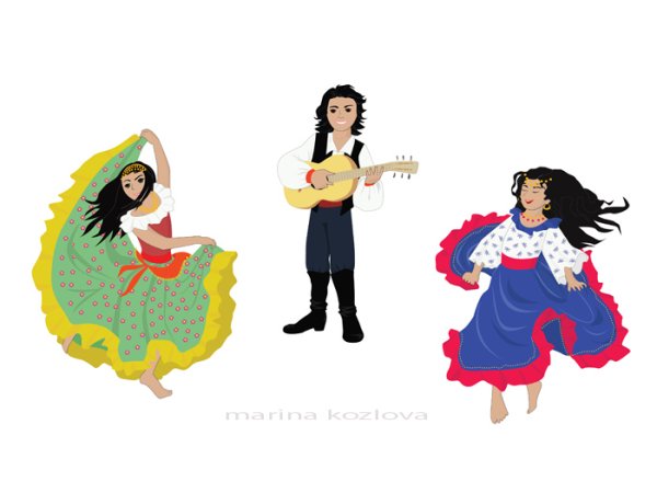 Цыгане мультяшные