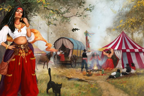 Цыганский табор арт