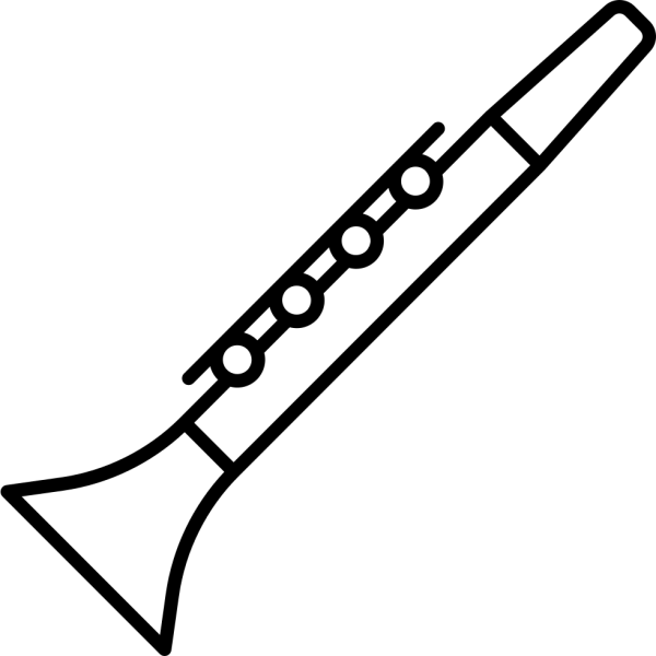 Кларнет раскраска