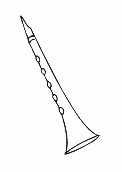 Дудочка раскраска для детей