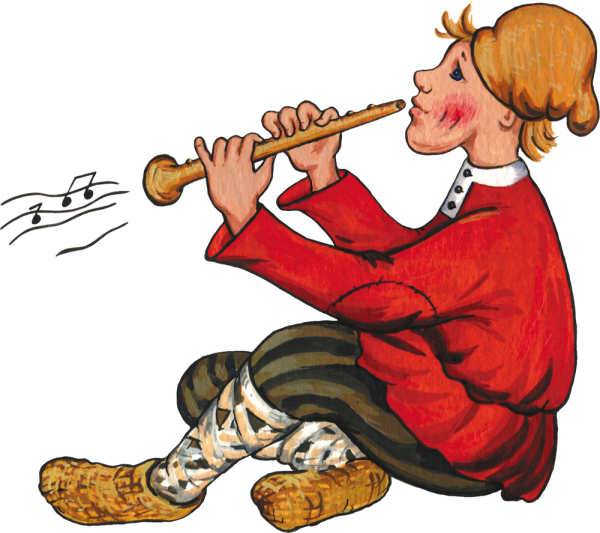 Скоморох с дудочкой