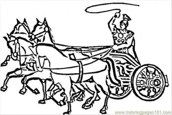 Колесница древней Греции рисунок