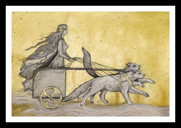 Фрейя на колеснице