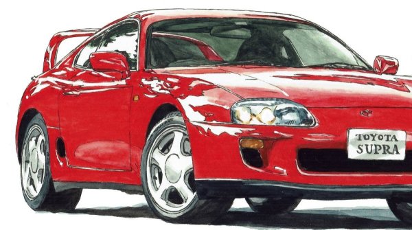 Тойота Супра рисунок